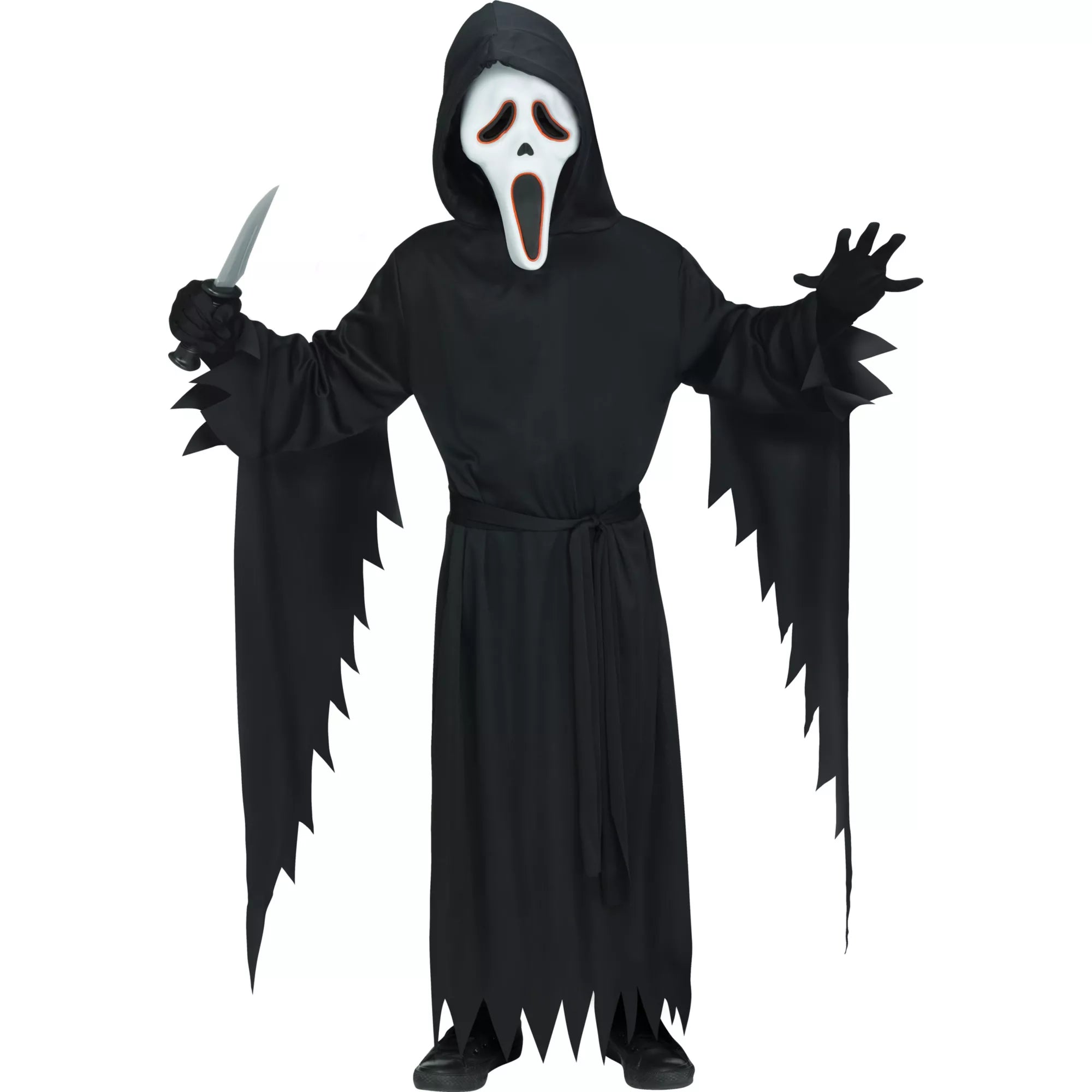 Kids Light-Up Ghost Face Costume