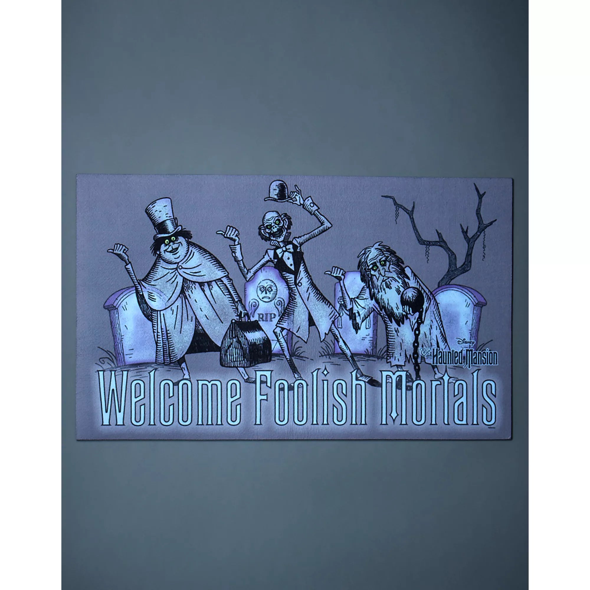 Welcome Foolish Mortals Doormat - The Haunted Mansion