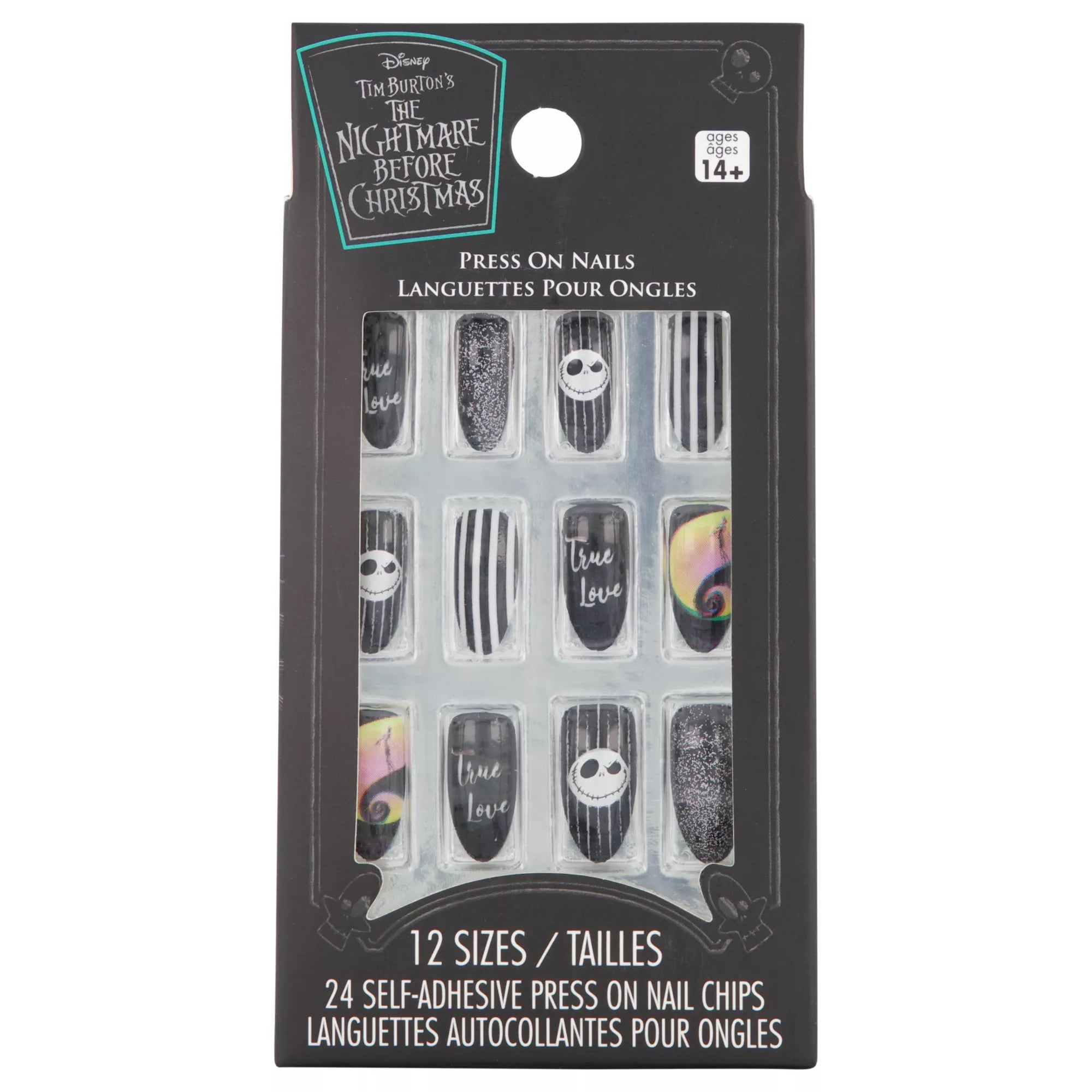 Jack Skellington Press-On Nails - The Nightmare Before Christmas