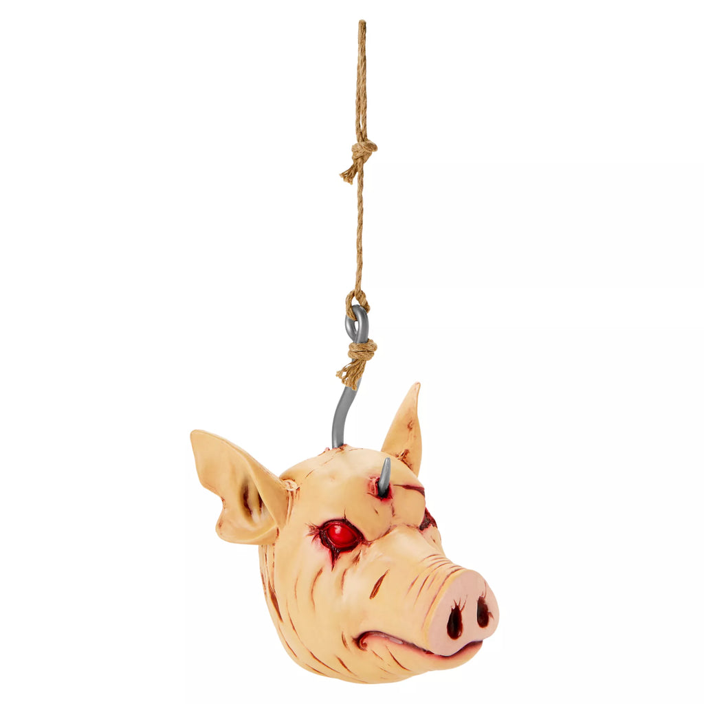 Hanging Severed Pig Head