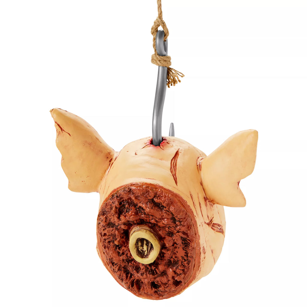 Hanging Severed Pig Head