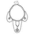 Pentagram Chain Choker Necklace