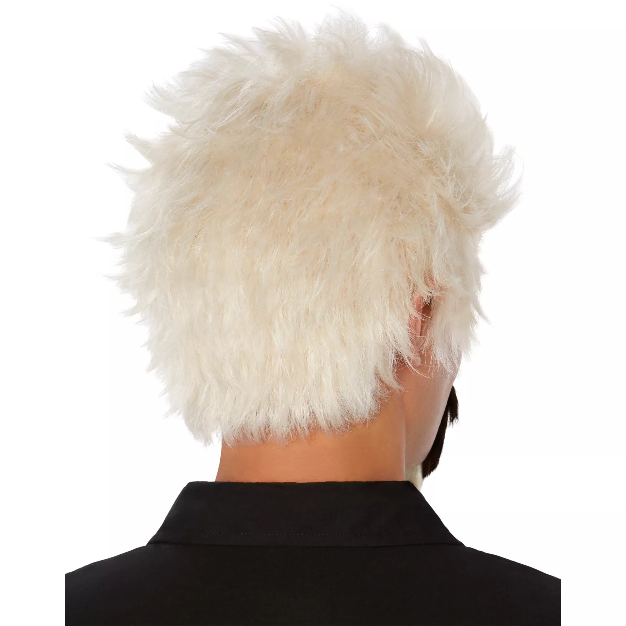 Bleached Spikes Wig With Goatee