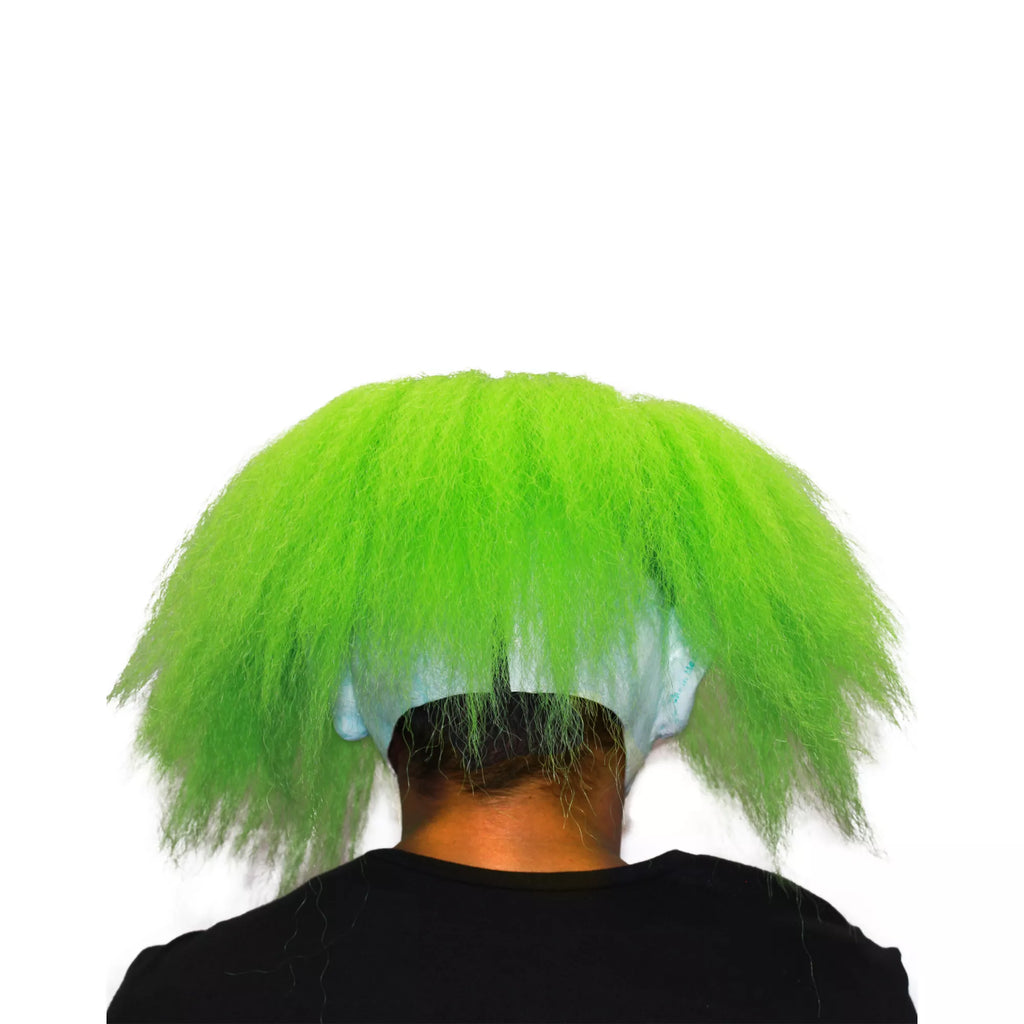 Neon Green Hair Clown Full Mask