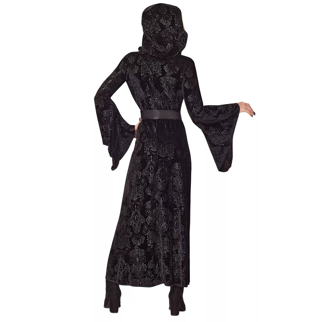 Kids Black Hooded Dress
