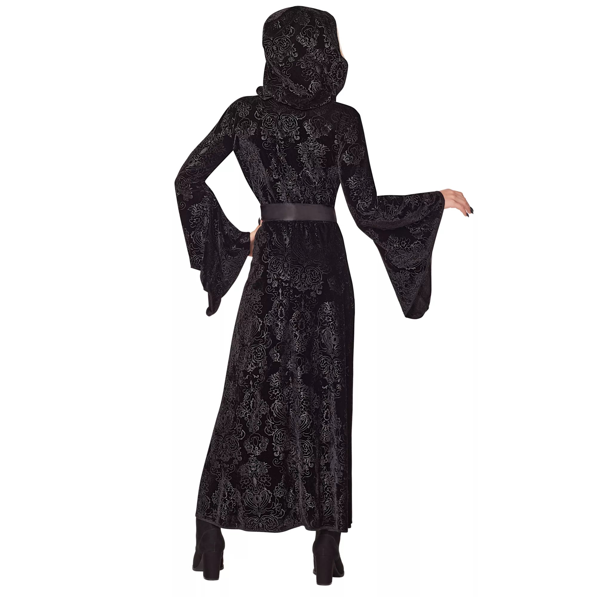 Kids Black Hooded Dress