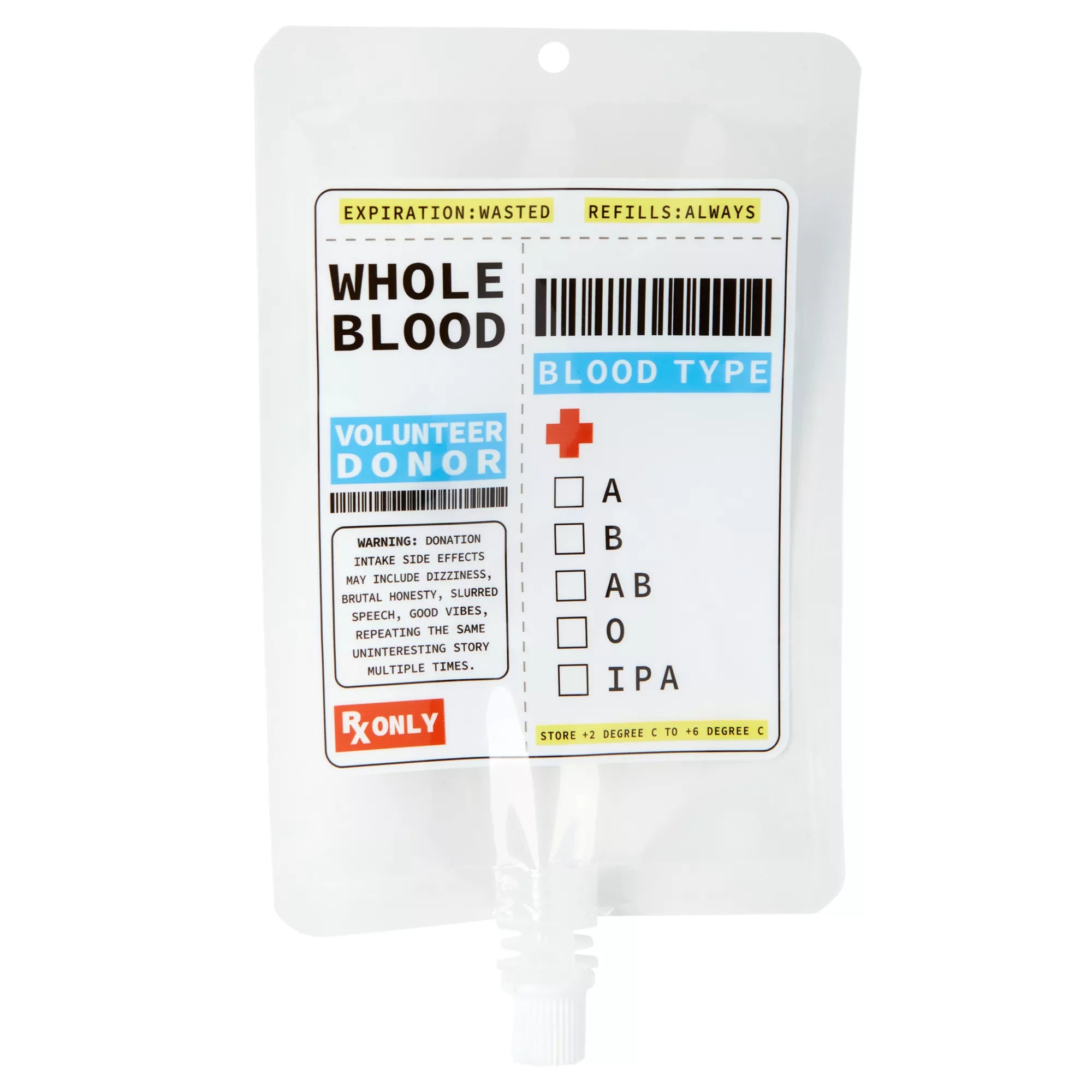 Nurse Blood Bag Flask