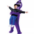 Kids Light-Up Purple Ghoul Pick-Me-Up Inflatable Costume