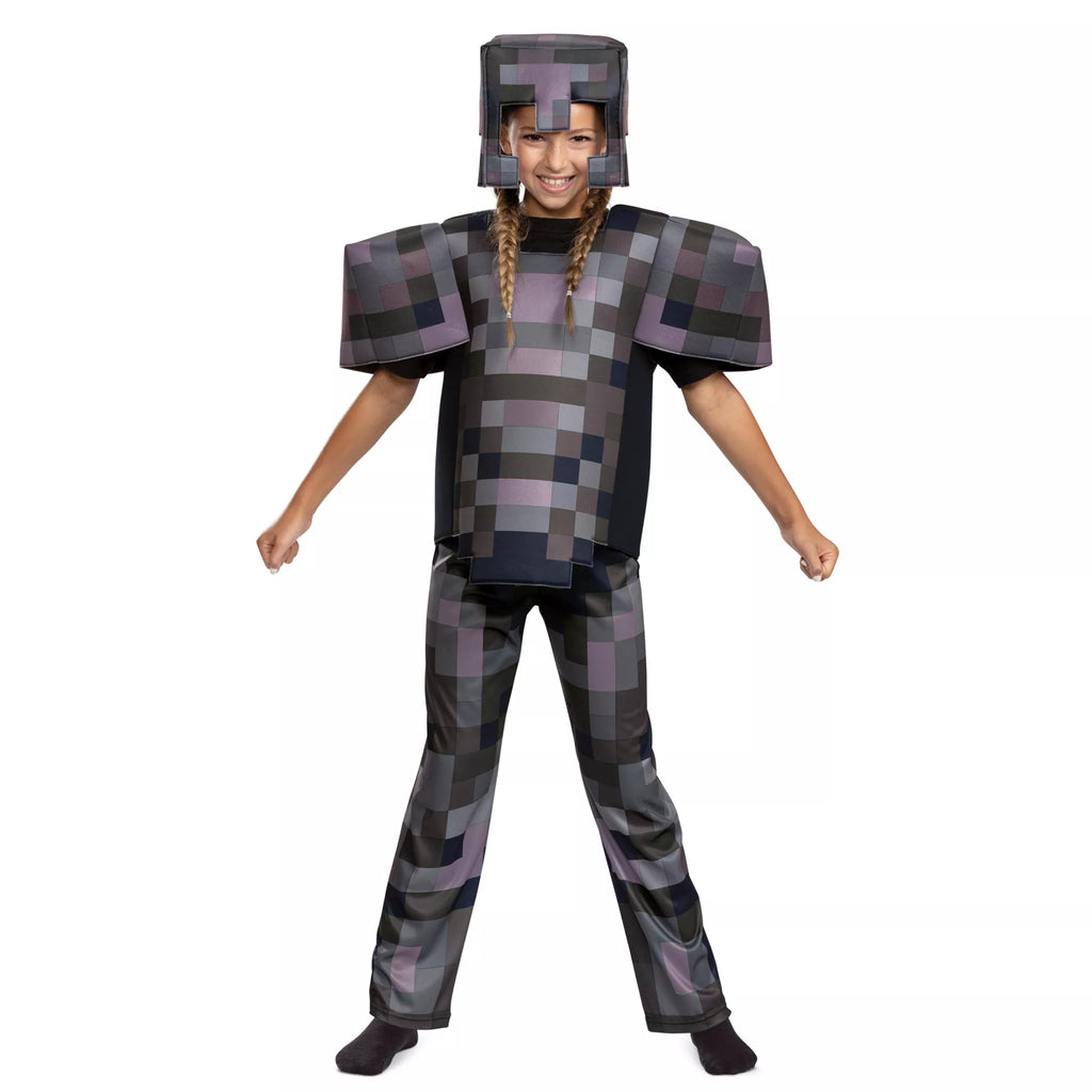 Kids Netherite Armor Costume Deluxe - Minecraft