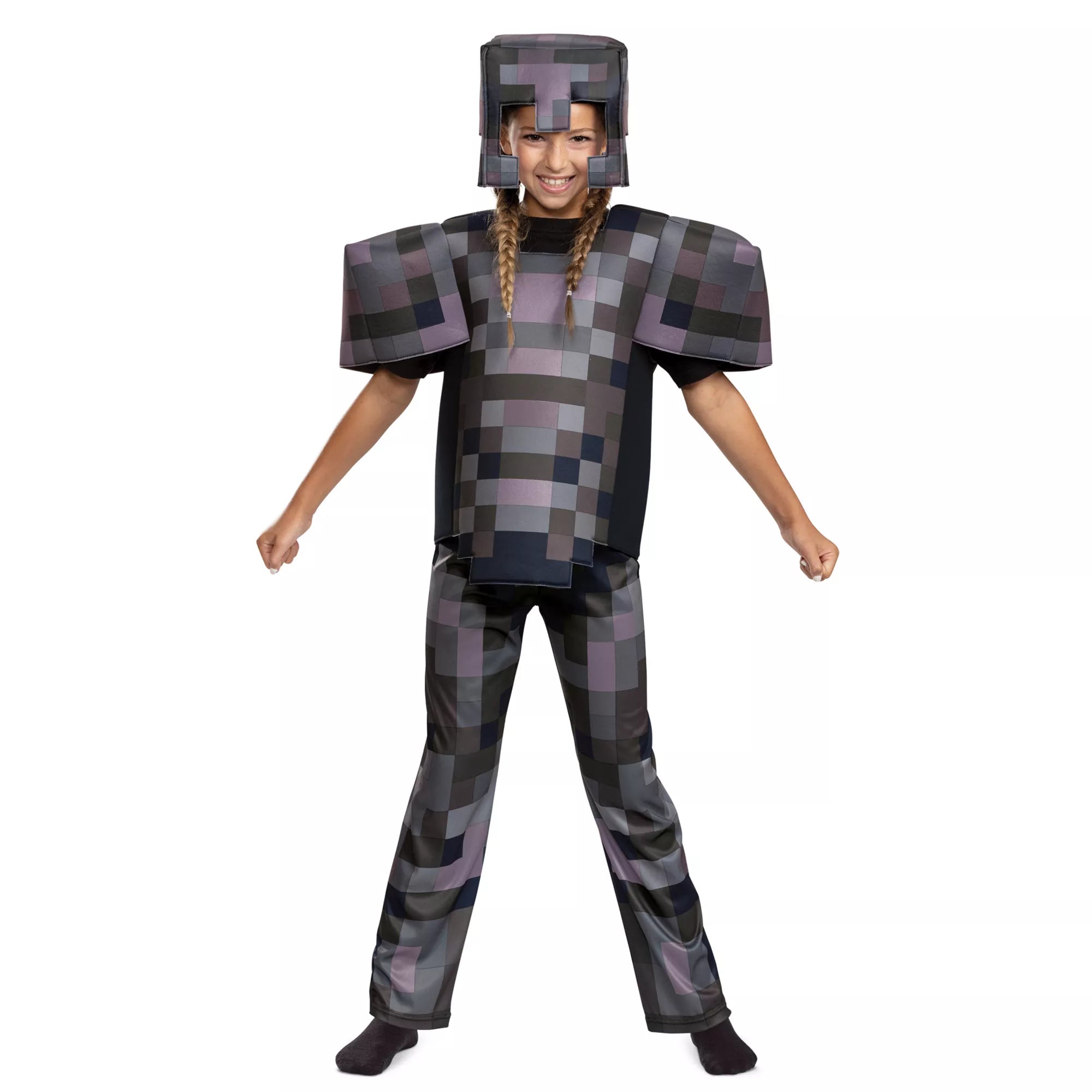 Kids Netherite Armor Costume Deluxe - Minecraft