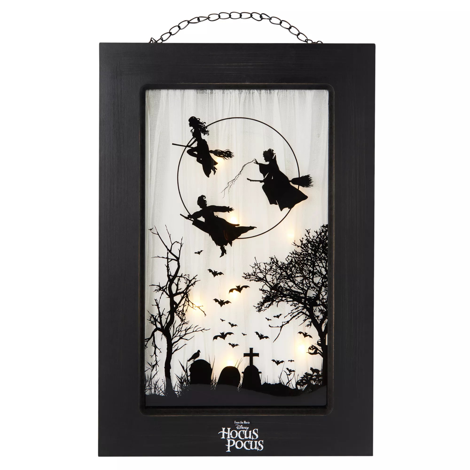 Sanderson Sisters Light-Up Hanging Window Sign - Hocus Pocus