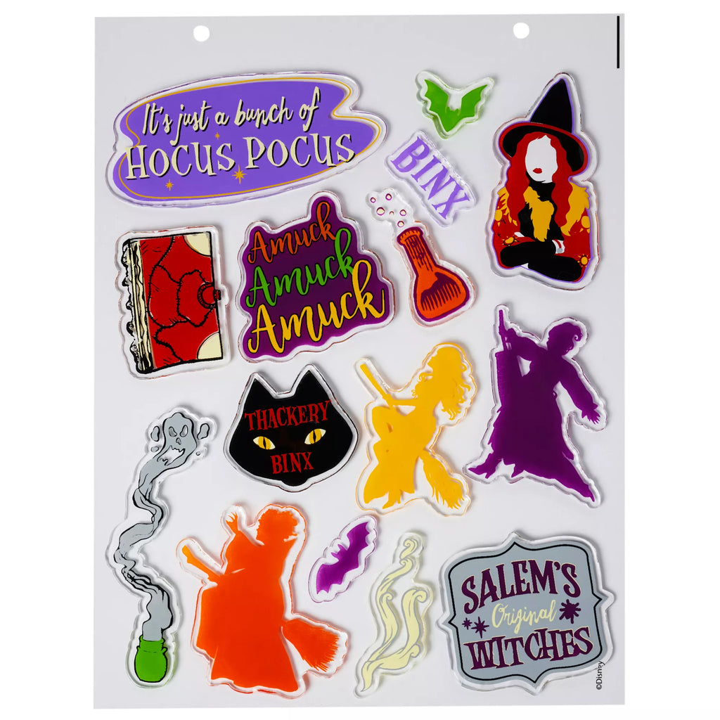Hocus Pocus Gel Window Clings - Disney
