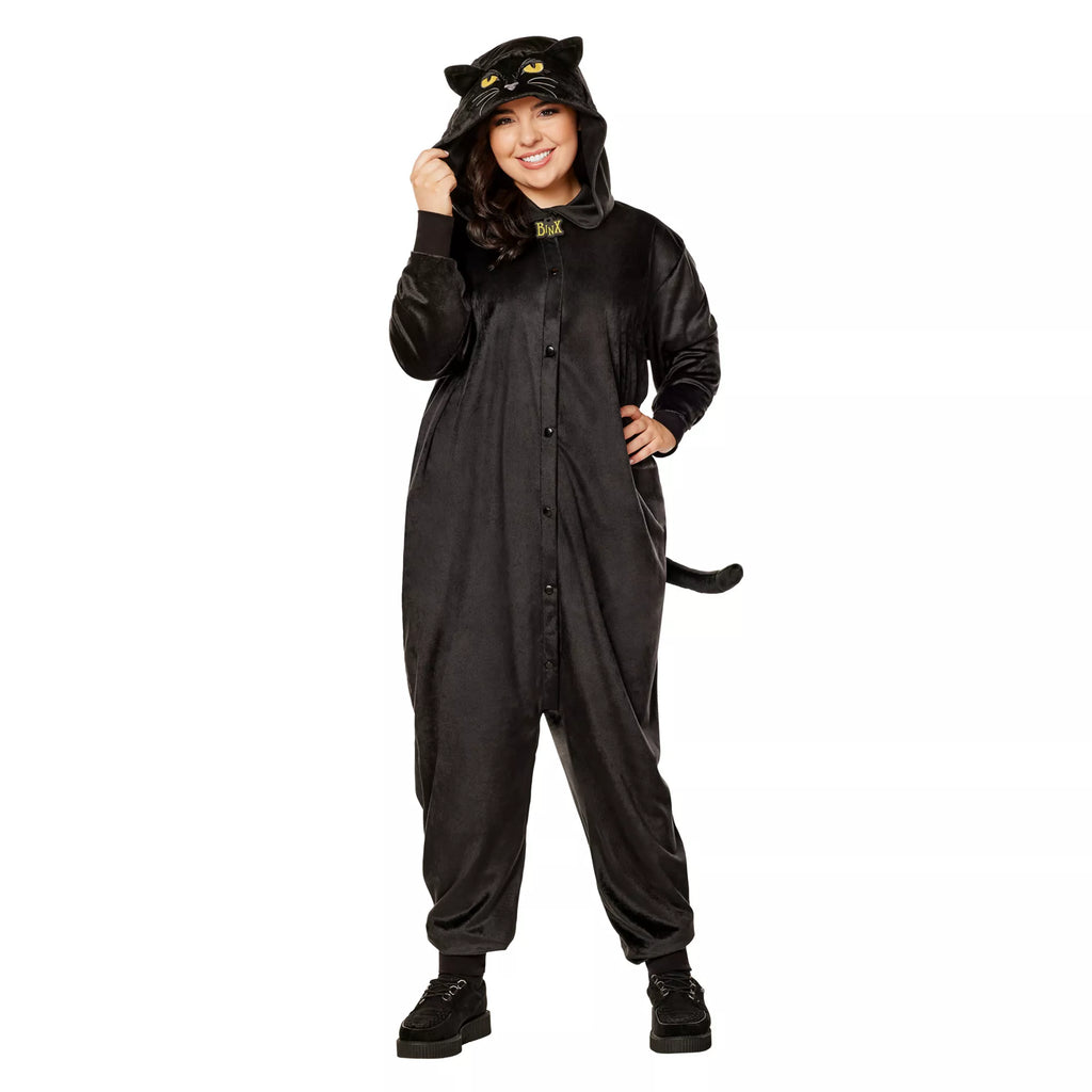 Adult Plus Size Binx Jumpsuit Costume - Hocus Pocus