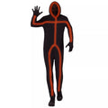 Adult Light-Up EL Wire Orange Stick Figure Costume
