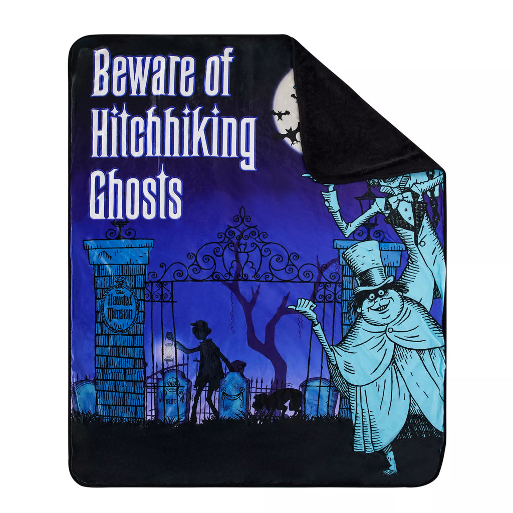 Hitchhiking Ghosts The Haunted Mansion Fleece Blanket - Disney