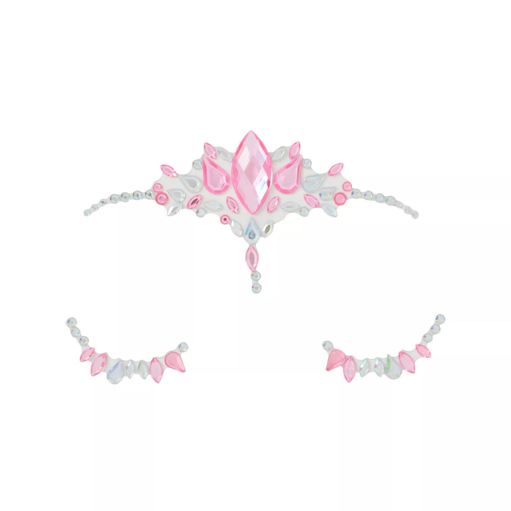 Pink and Aurora Borealis Face Gems
