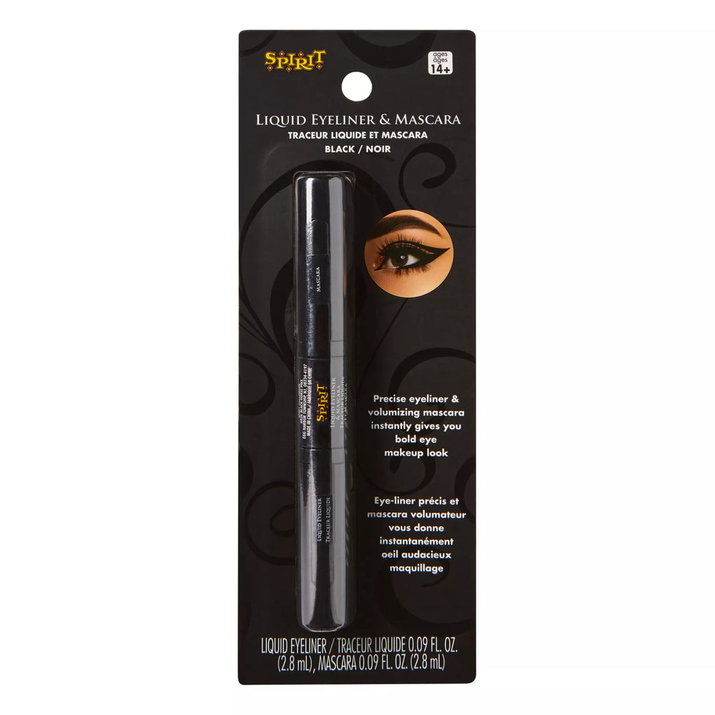 Black Liquid Eyeliner and Mascara Makeup Kit