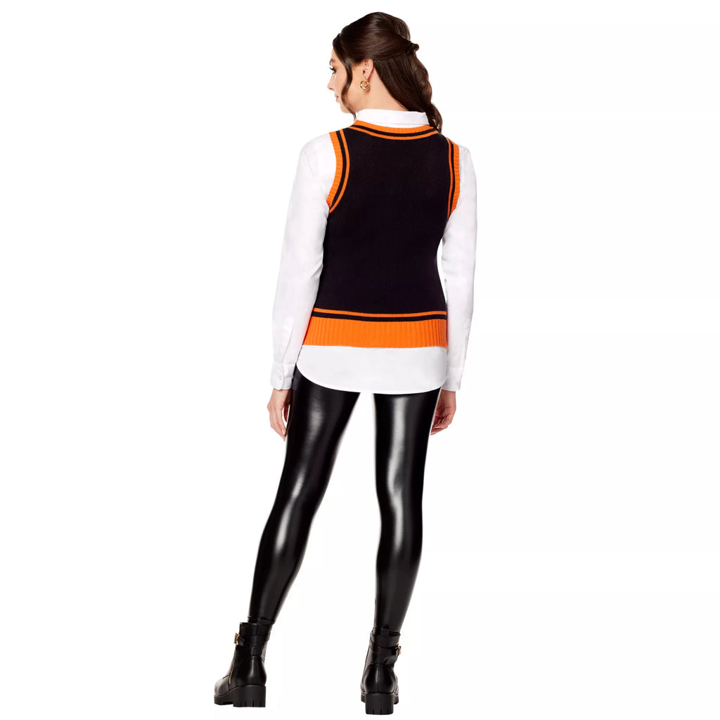 Adult Jack-O'-Lantern Sweater Vest