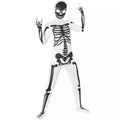 Black and White Skeleton Skin Suit Costume