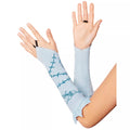 Kids Sally Ruffle Fingerless Gloves - The Nightmare Before Christmas
