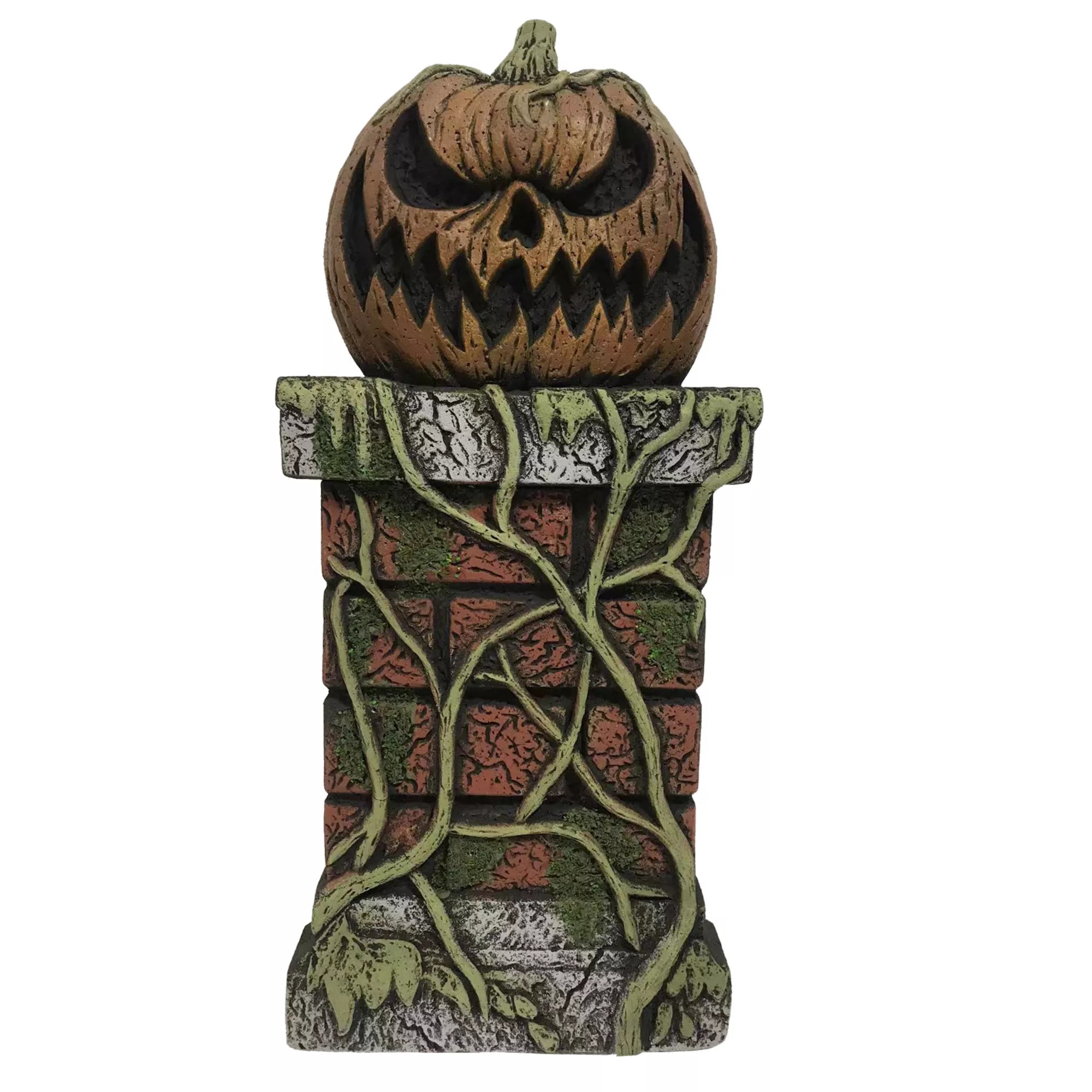 21 Inch Haunted Pumpkin Pillar