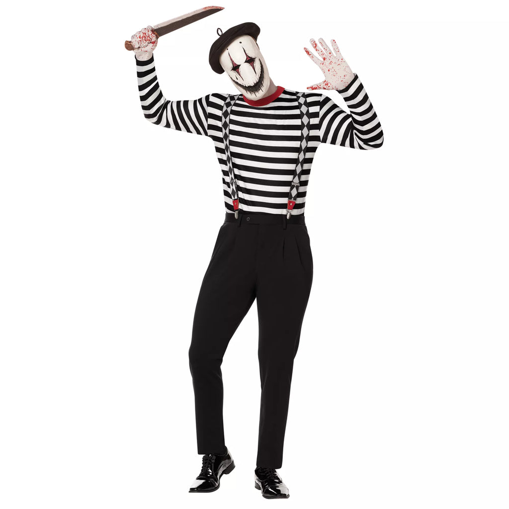 Adult Creepy Mime Costume