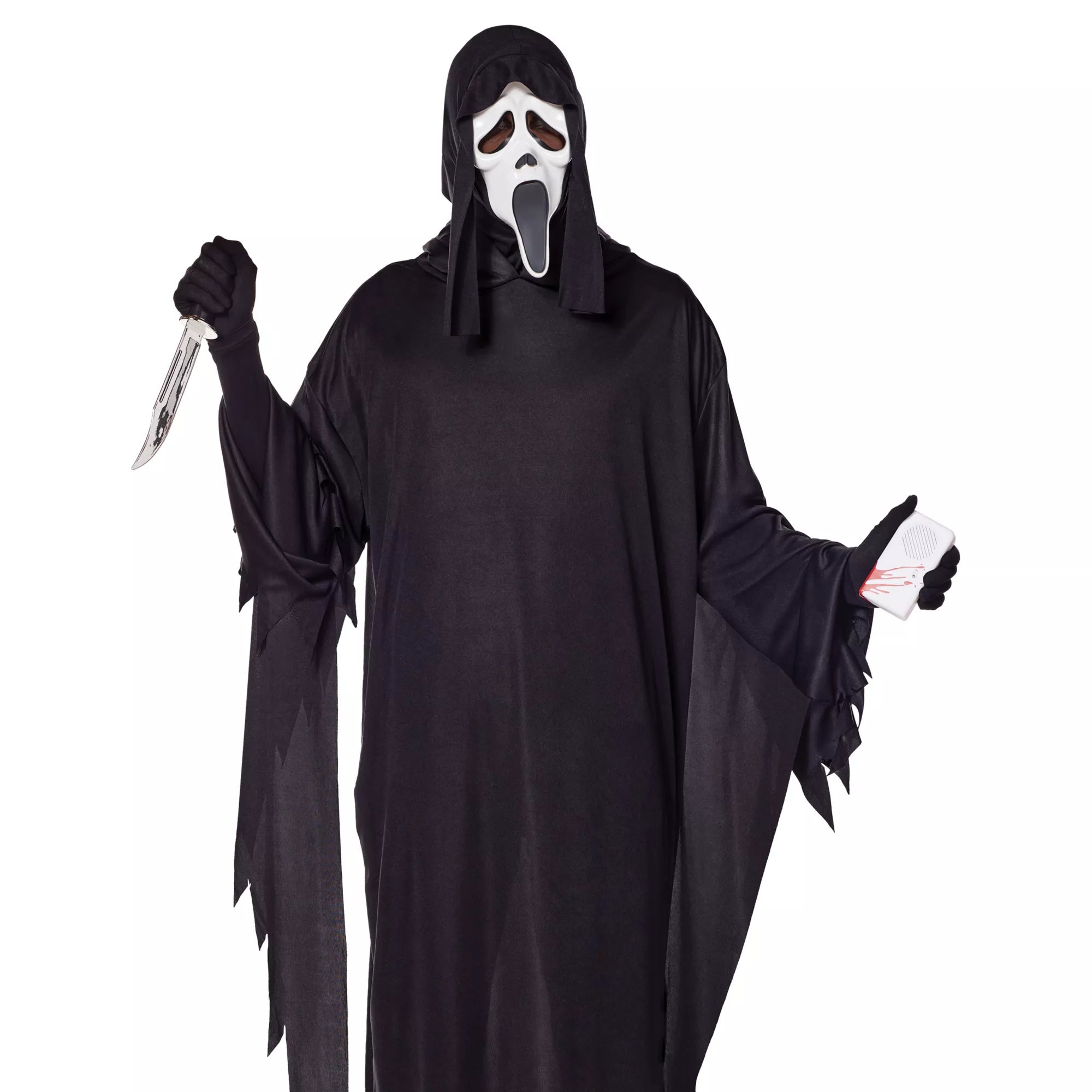 Ghost Face Costume Kit with Voice Changer