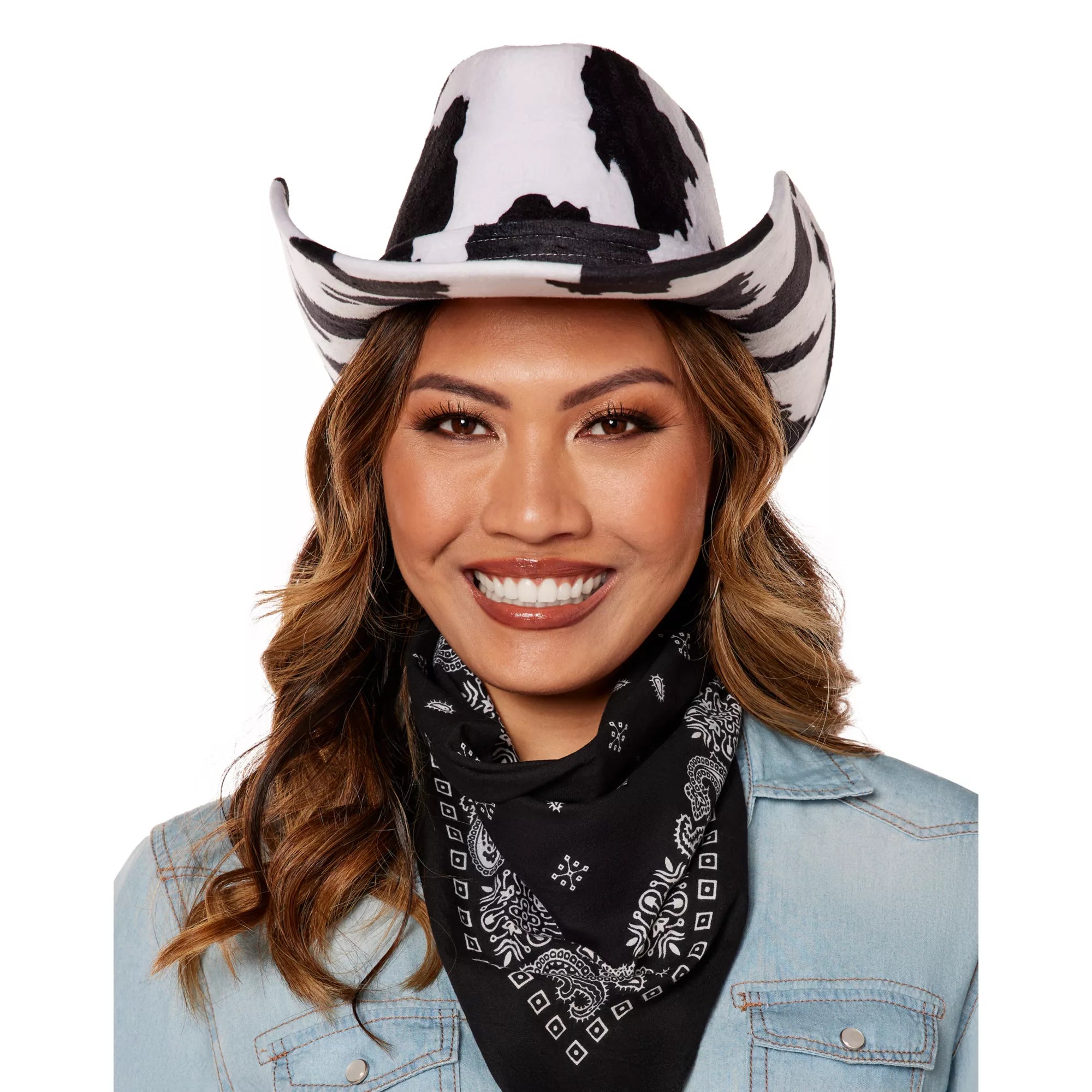 Cow Print Cowboy Hat