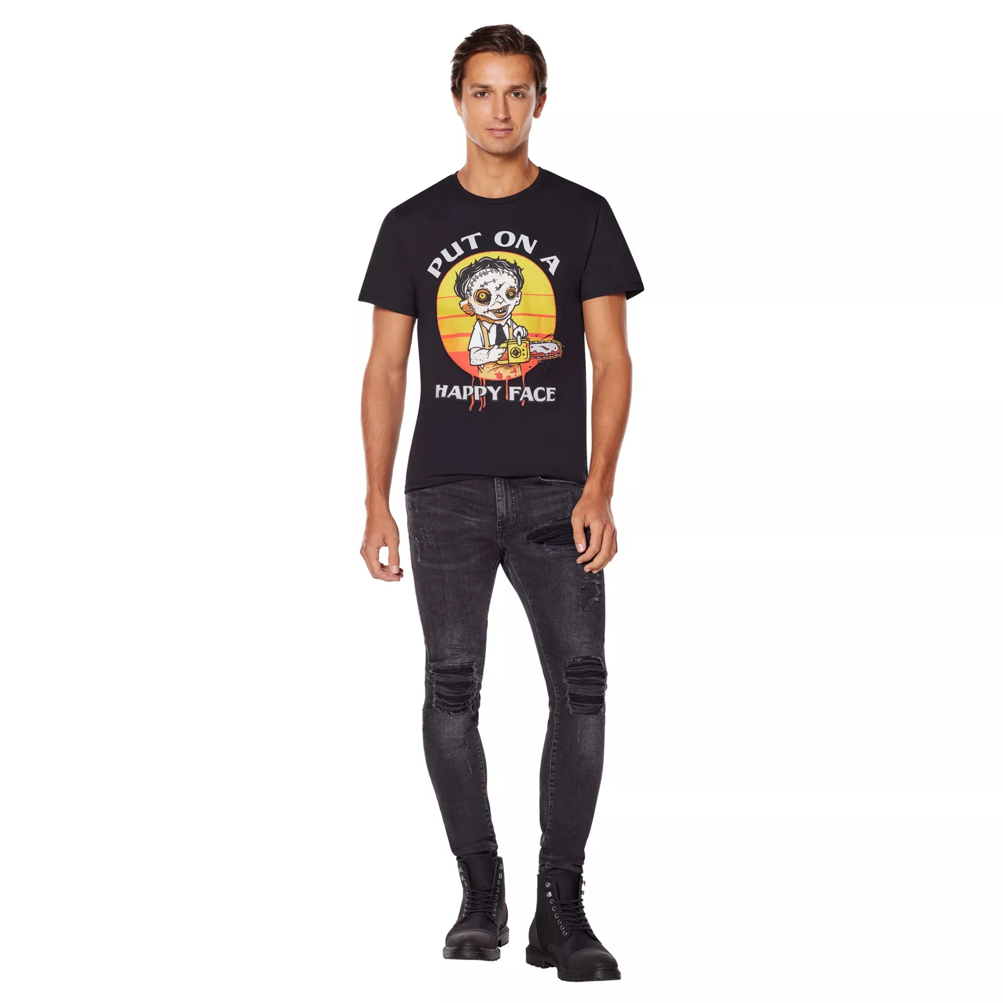 Happy Leatherface T Shirt - The Texas Chainsaw Massacre