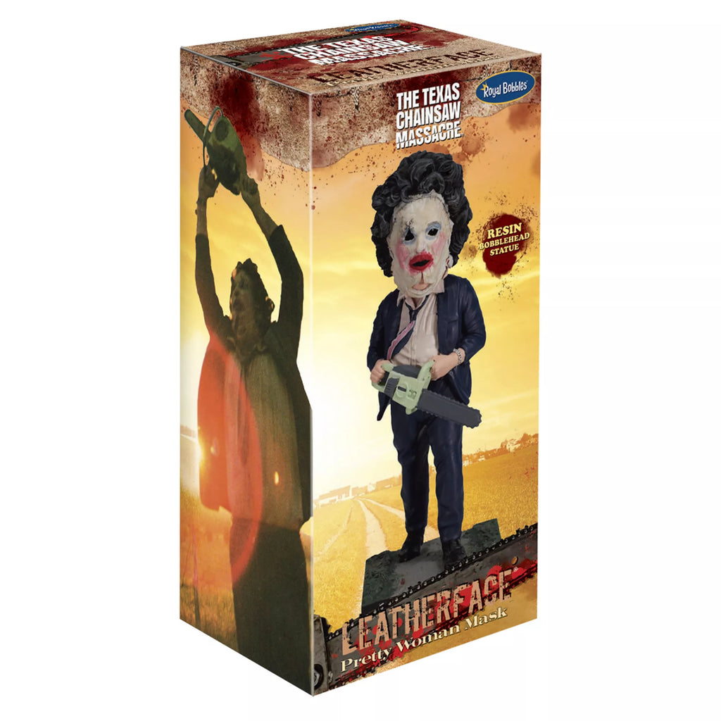 Leatherface Pretty Woman Mask Bobblehead Statue - The Texas Chainsaw Massacre