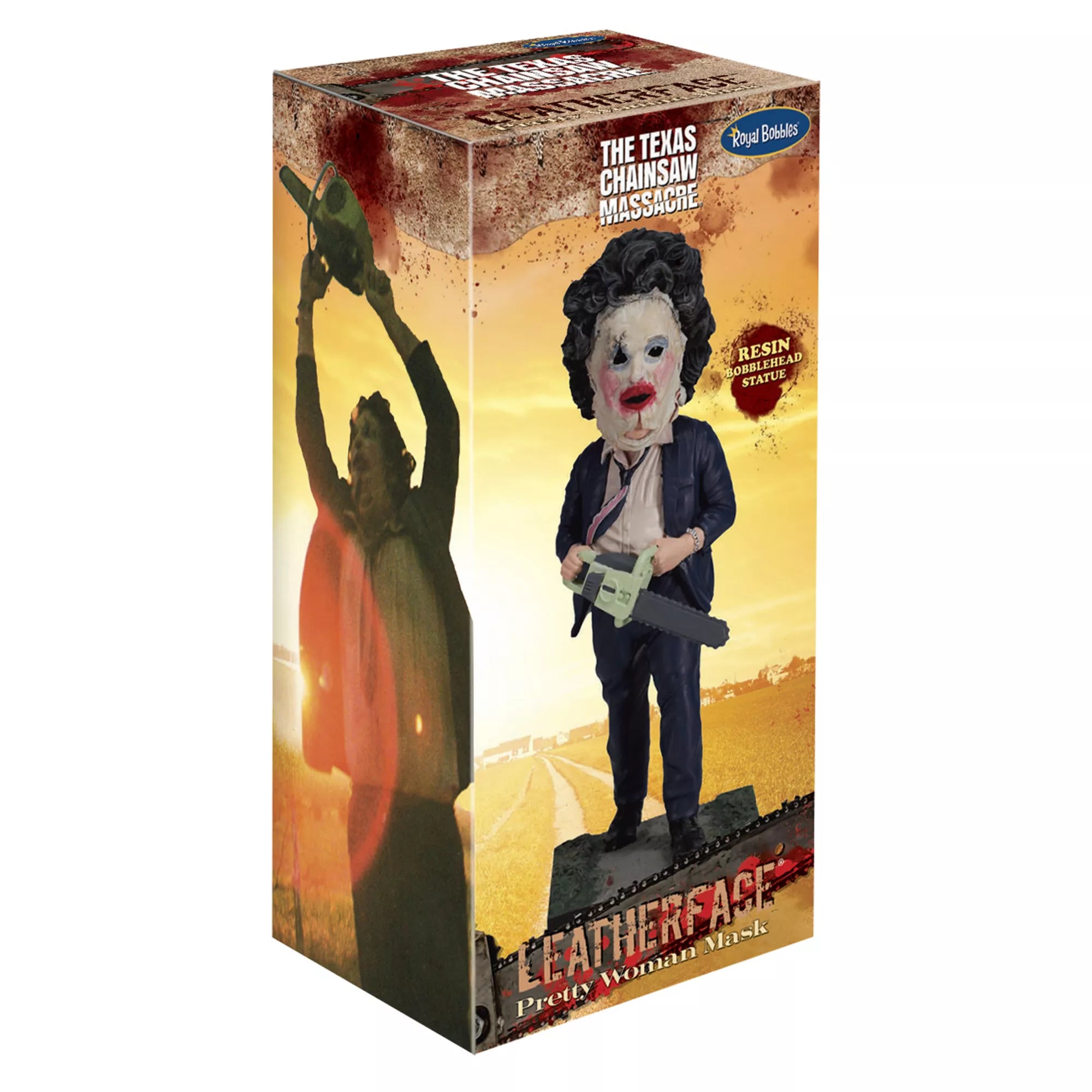 Leatherface Pretty Woman Mask Bobblehead Statue - The Texas Chainsaw Massacre