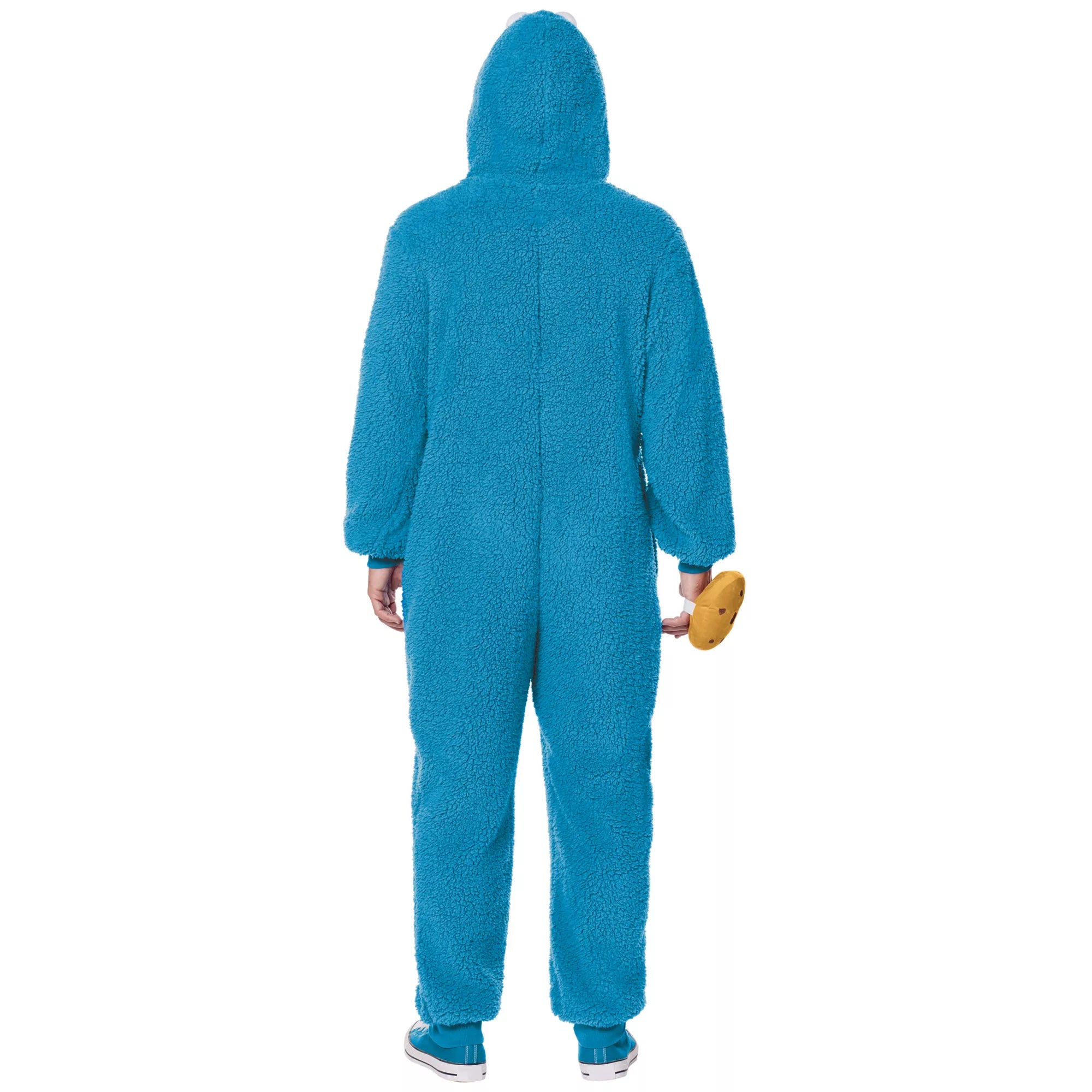 Adult Cookie Monster Jumpsuit Costume - Sesame Street