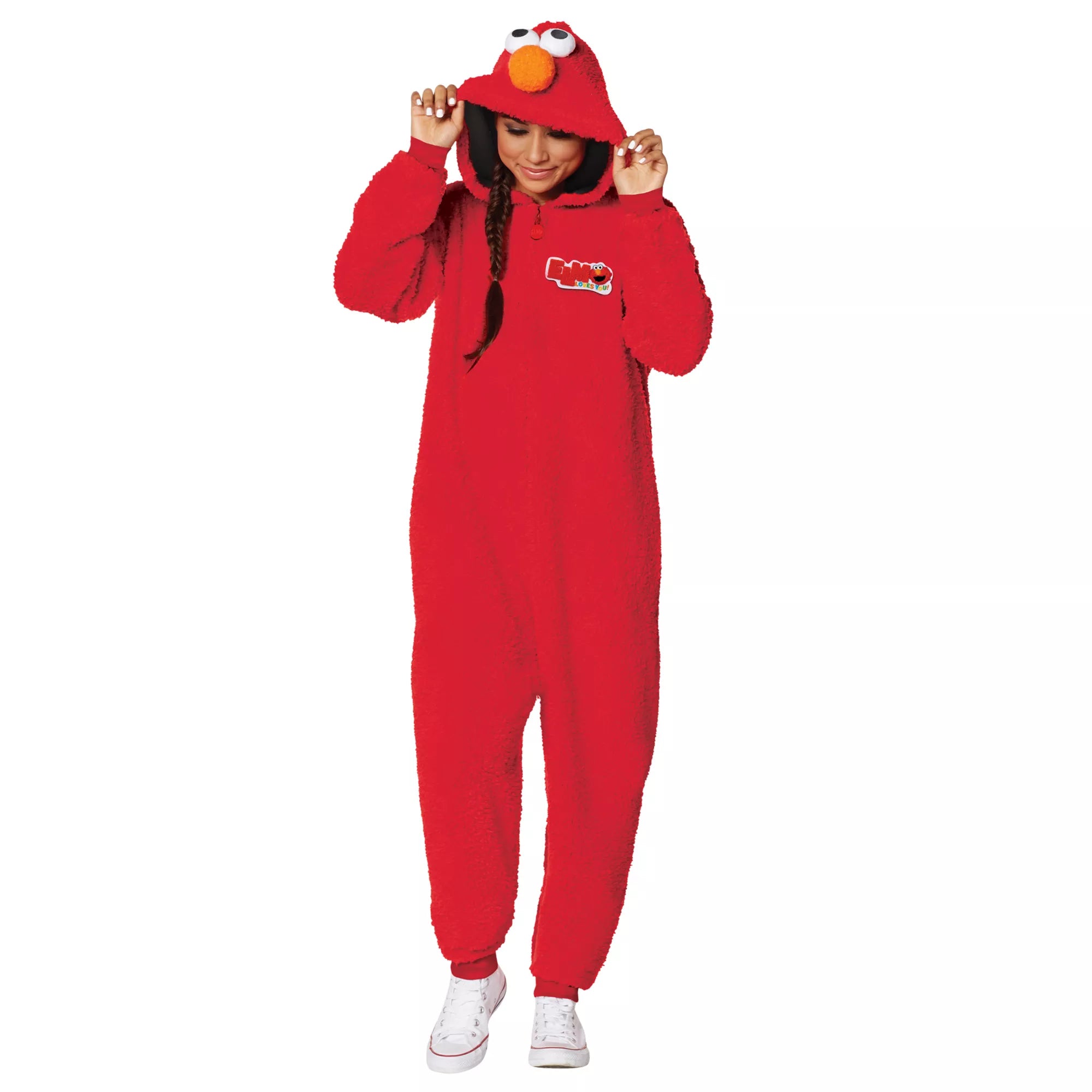 Adult Elmo Jumpsuit Costume -  Sesame Street