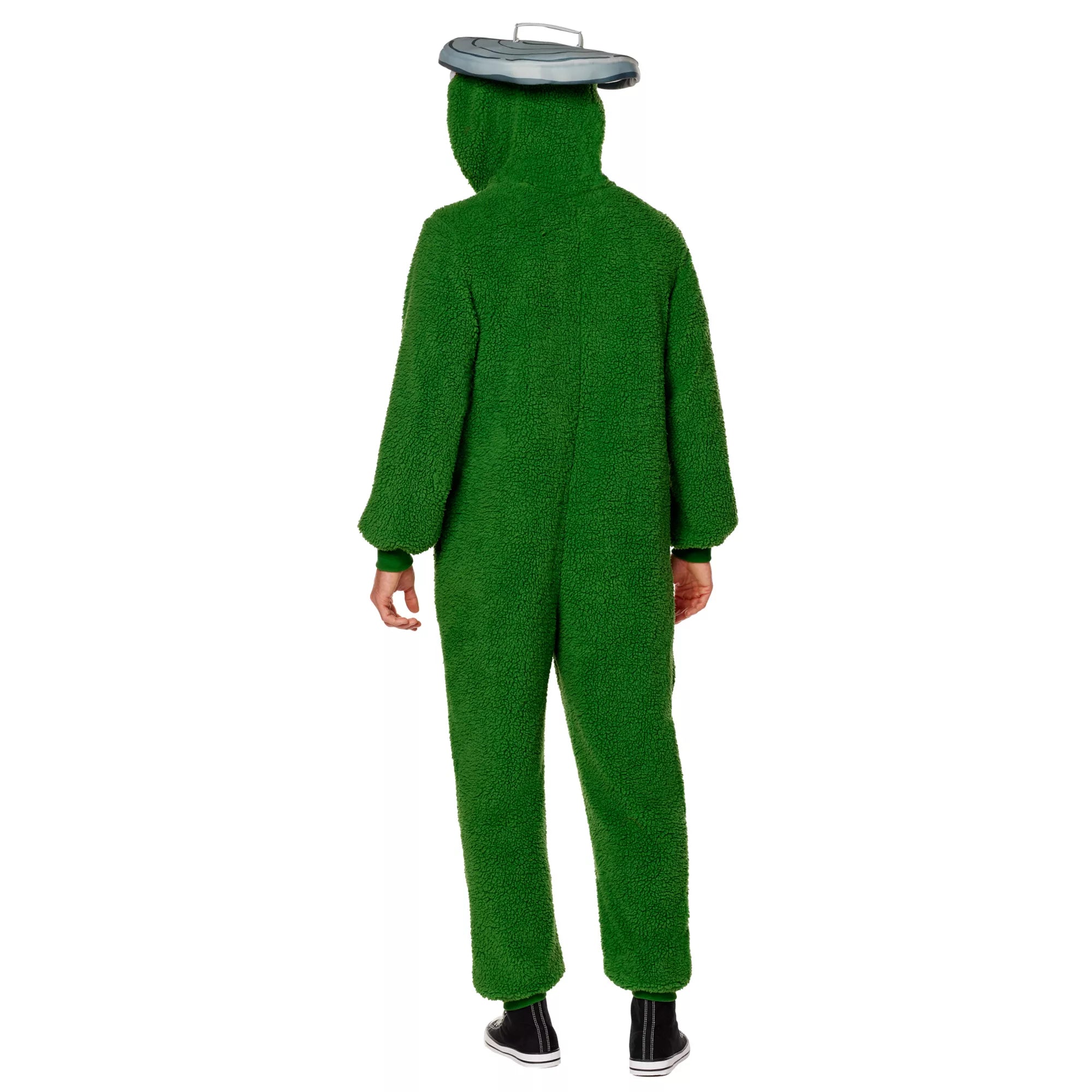 Adult Oscar the Grouch Jumpsuit Costume - Sesame Street