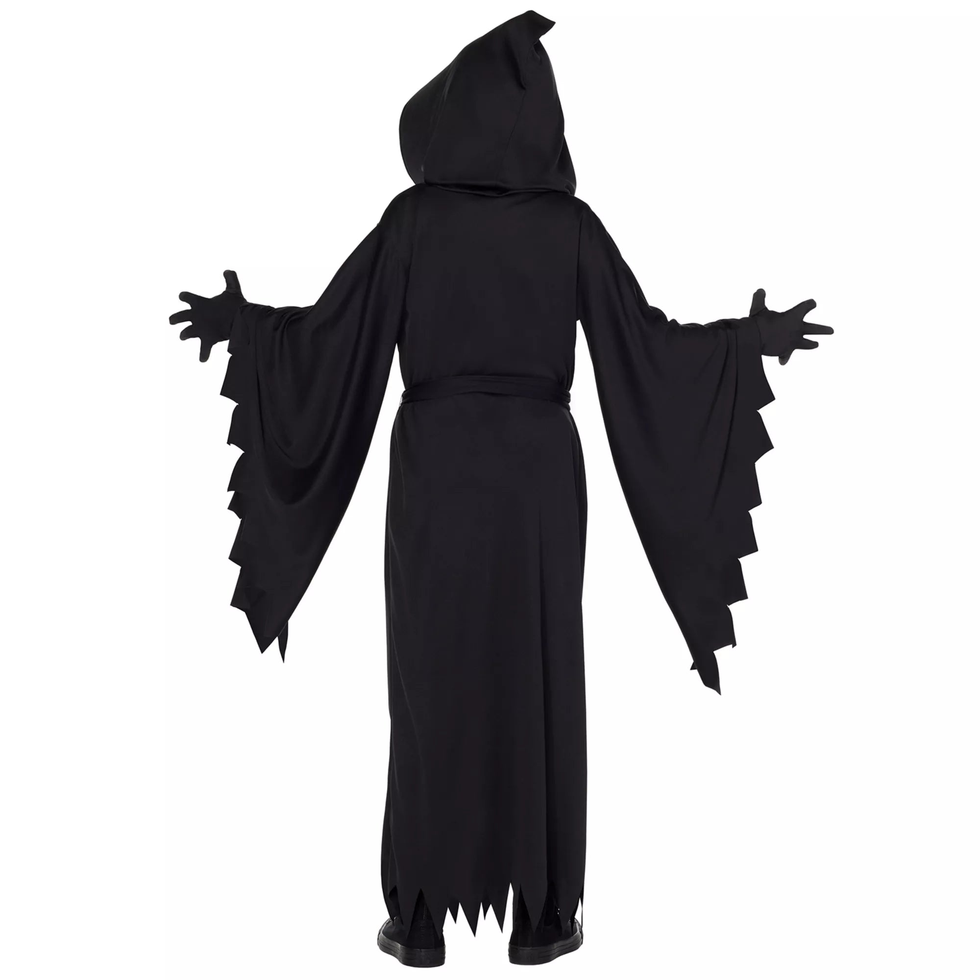 Kids Hooded Black Robe Costume