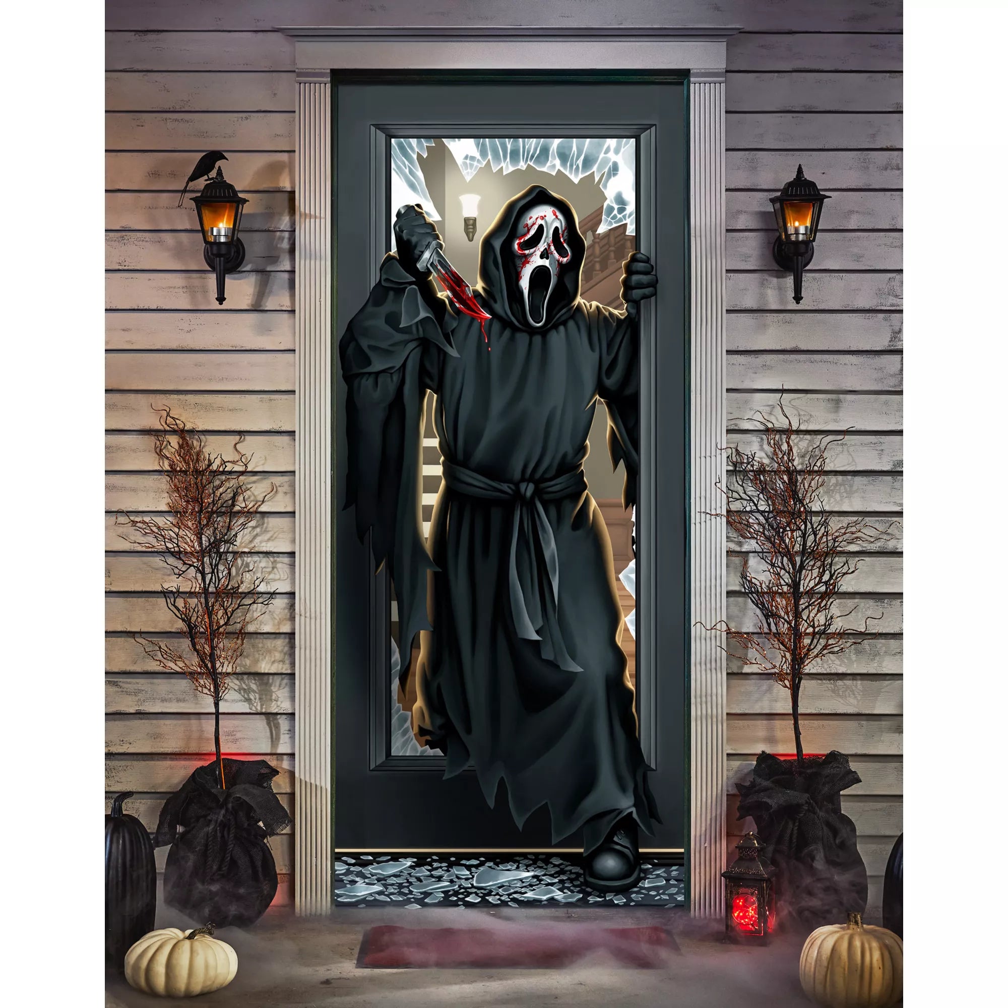 Ghost Face Door Cover