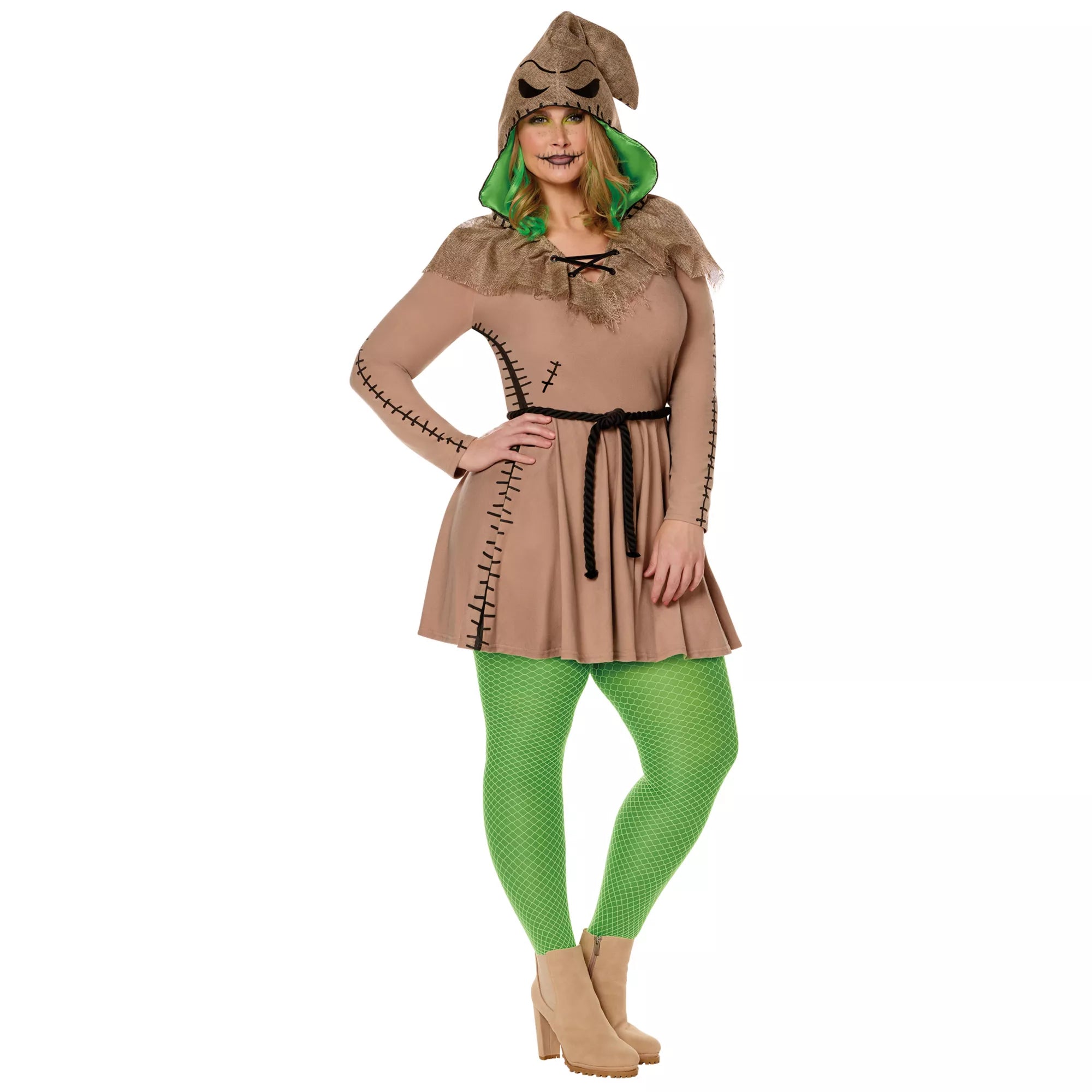 Adult Green Oogie Boogie Dress Costume - The Nightmare Before Christmas