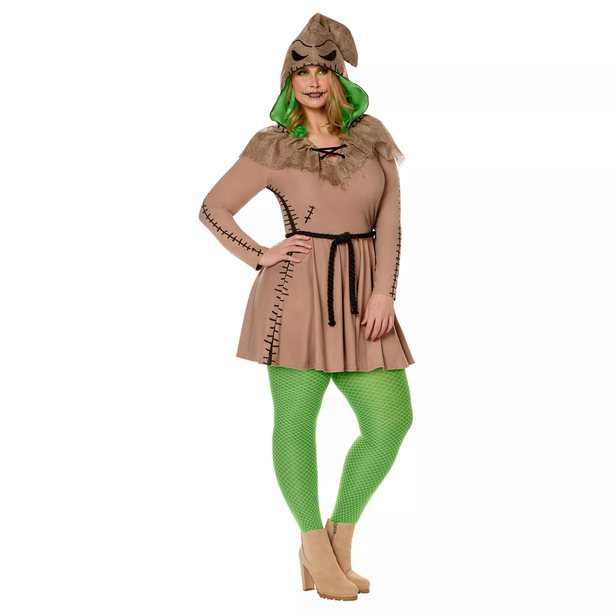 Adult Green Oogie Boogie Dress Costume - The Nightmare Before Christmas