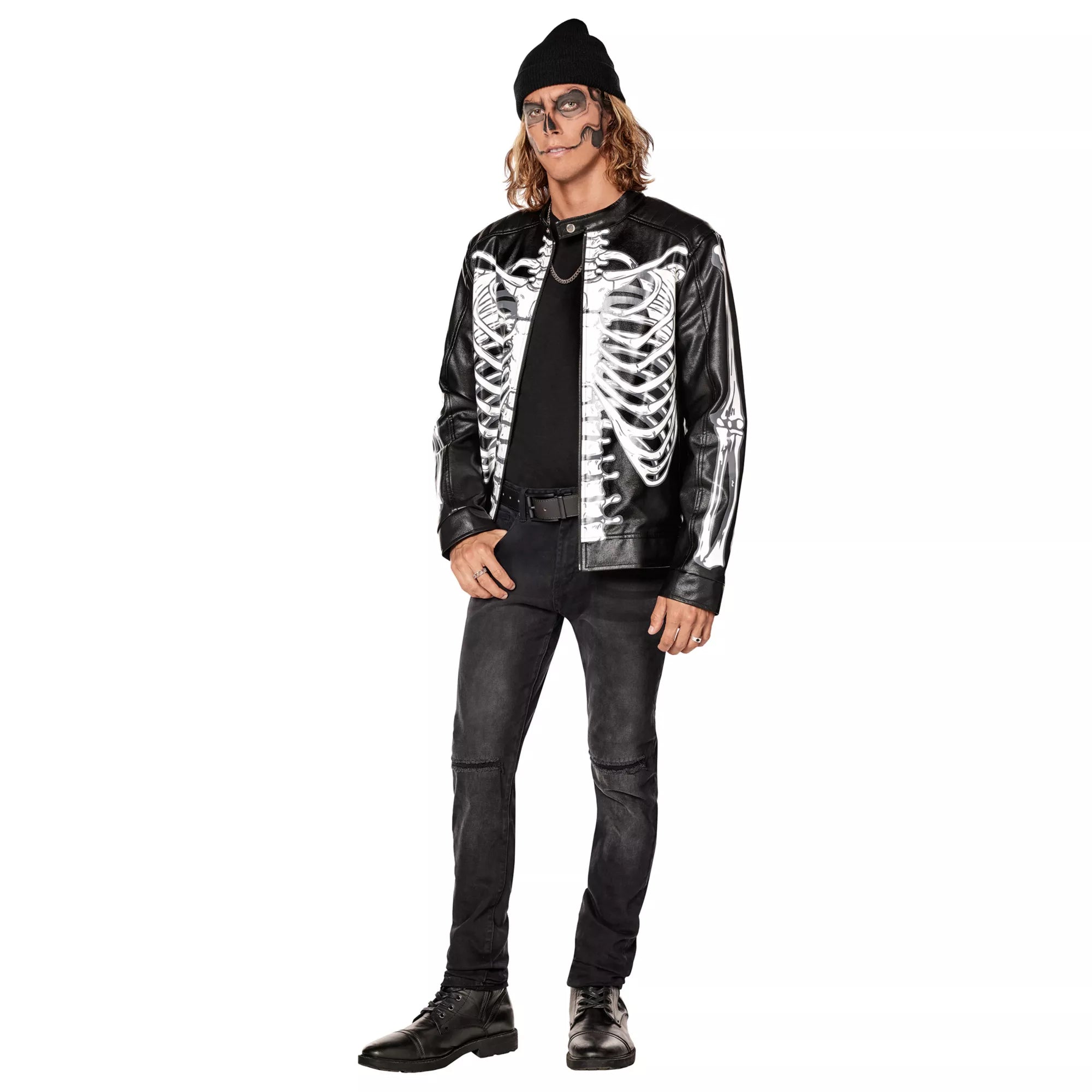 Adult Skeleton Moto Jacket
