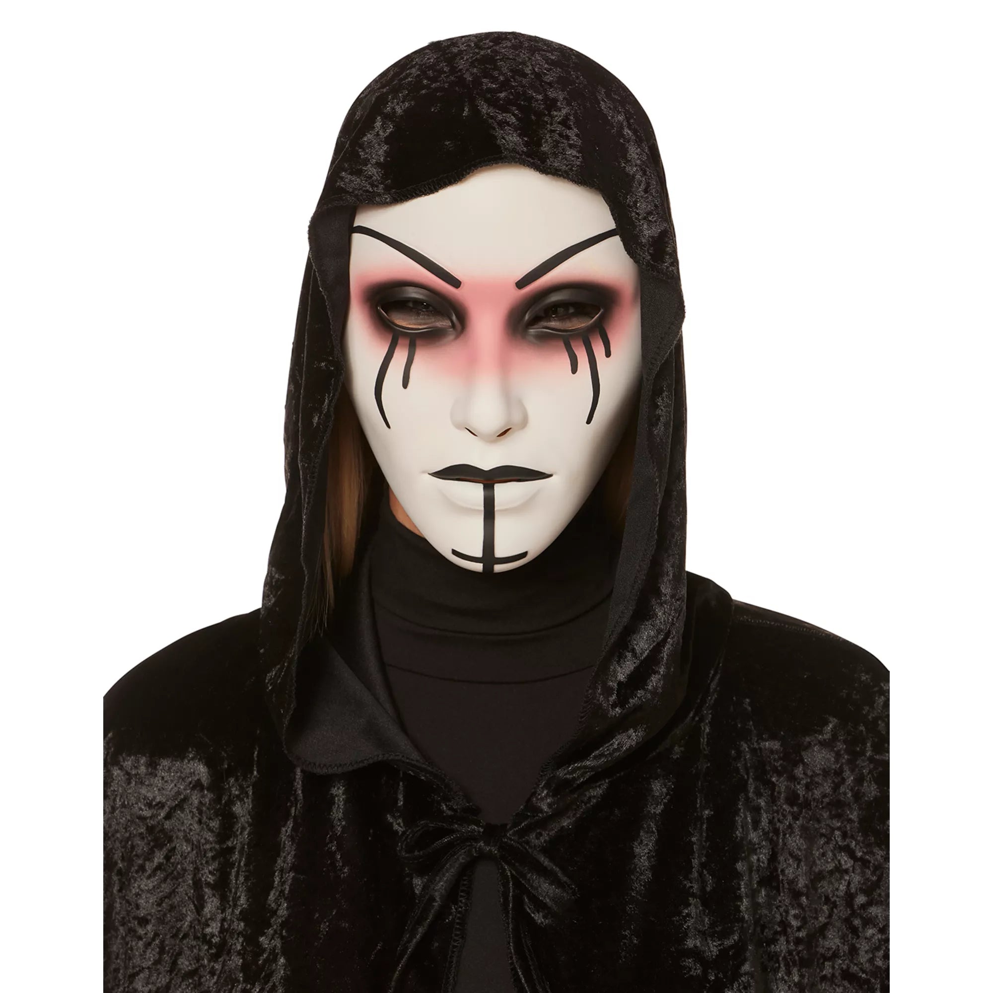 Unholy Possessed Nun Half Mask