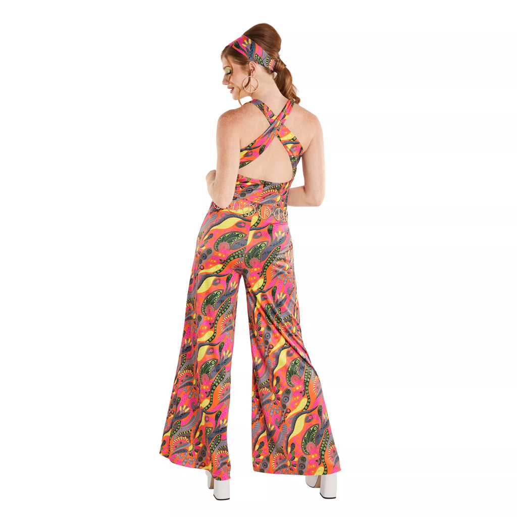 Adult 60s Hippie Jumpsuit Costume