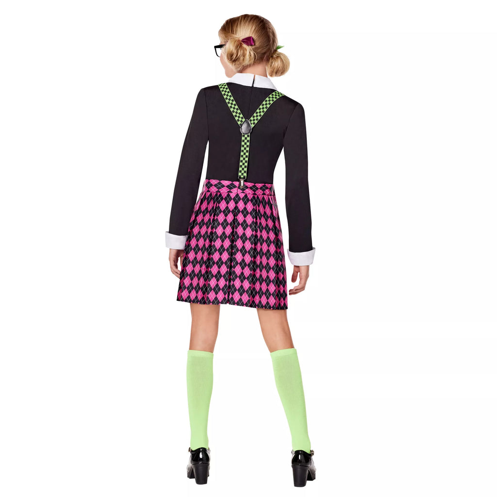 Kids Neon Misfit Nerd Costume