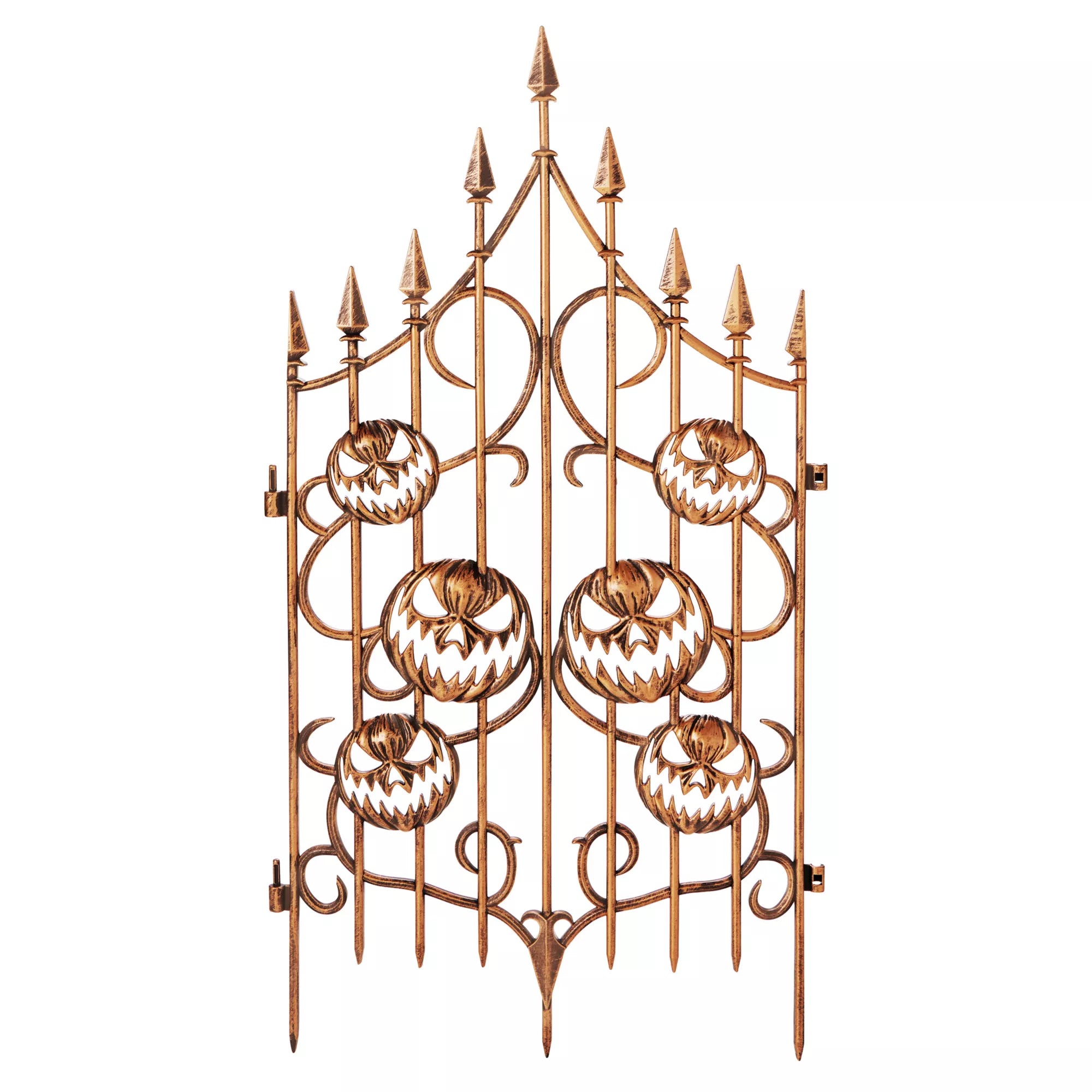 3 Ft Pumpkin Swirl Fence