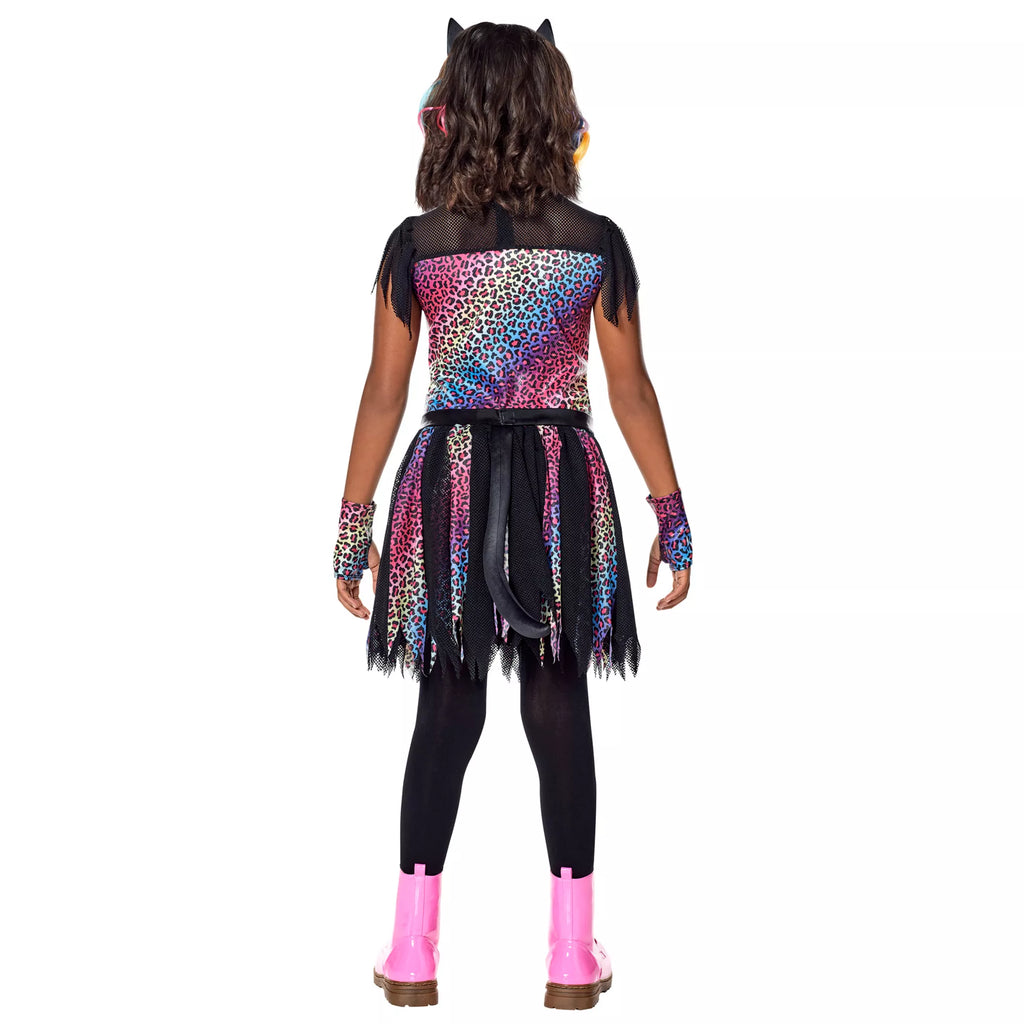 Kids Wild Rainbow Cat Costume