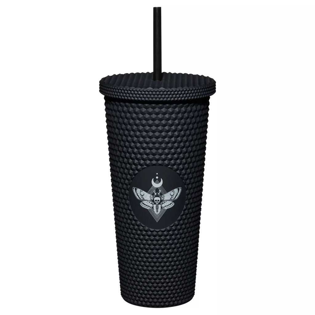 Studded Death Moth Cup with Straw - 20 oz.