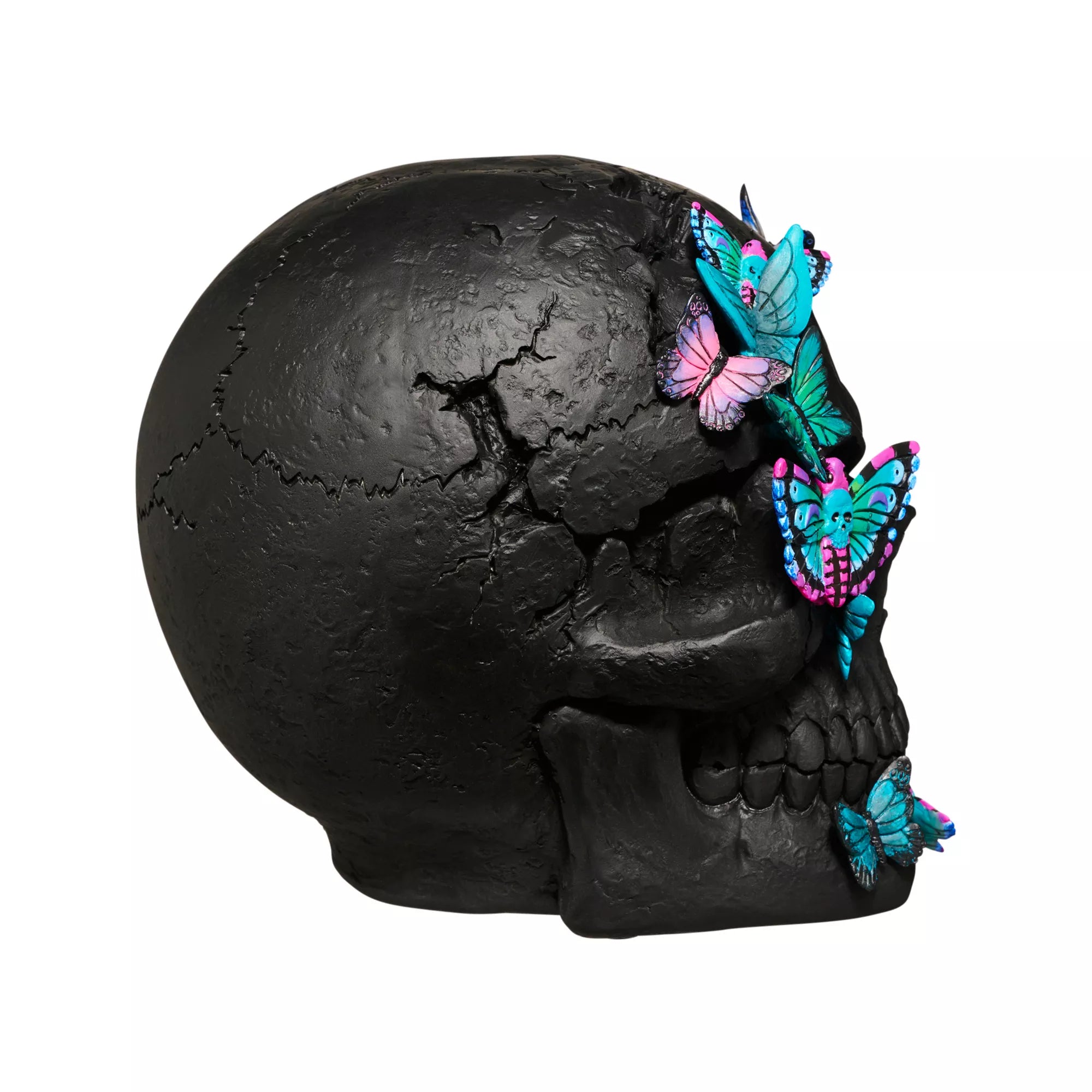 Mystical Arts Black Butterfly Skull