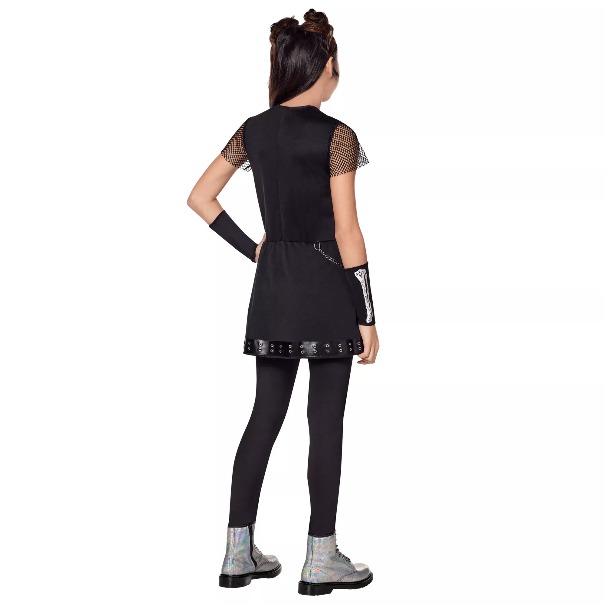 Kids Silver Skeleton Dress Costume