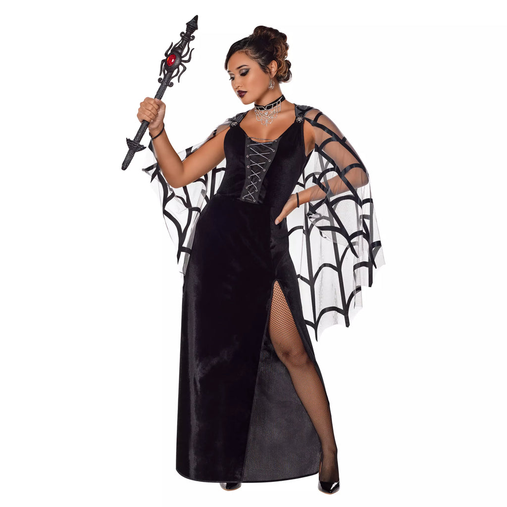 Adult Web of Lies Widow Dress Costume