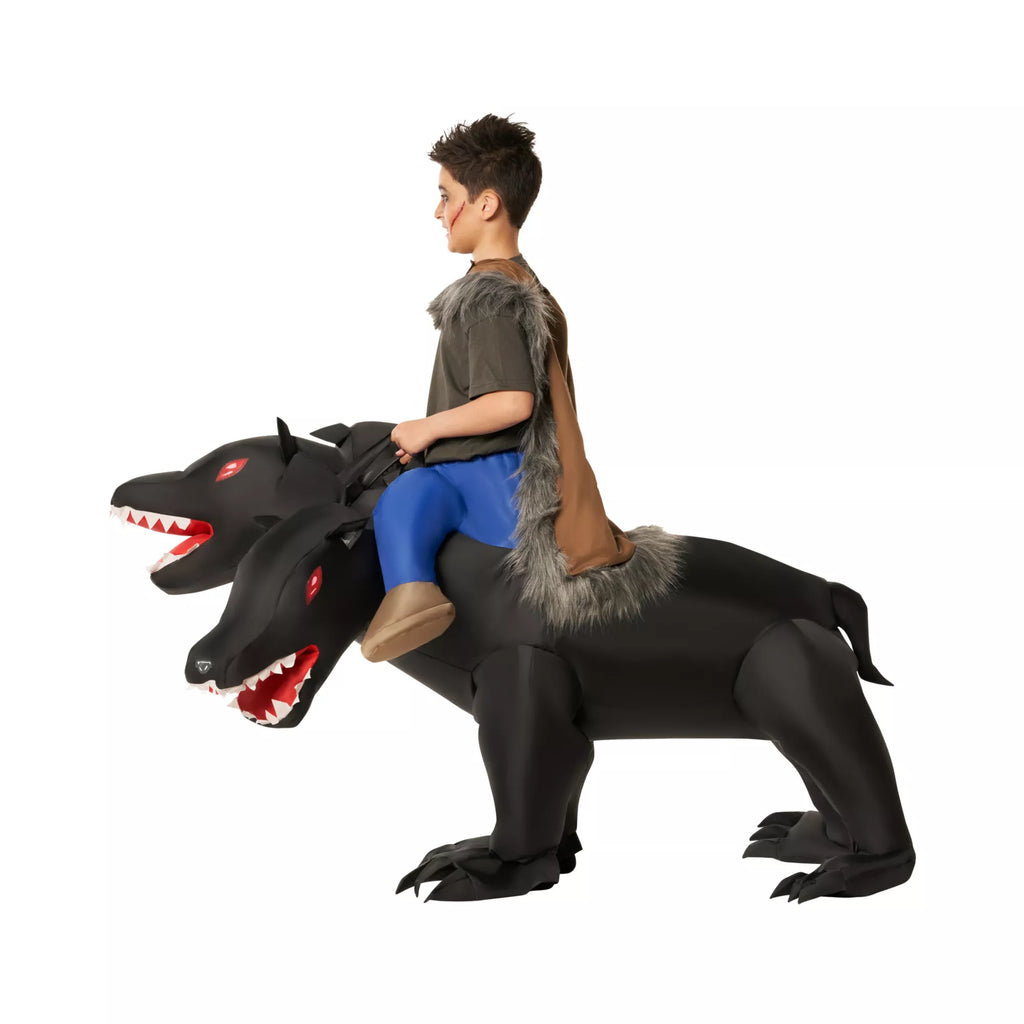 Kids Inflatable Ride-Along 3-Headed Dog Costume