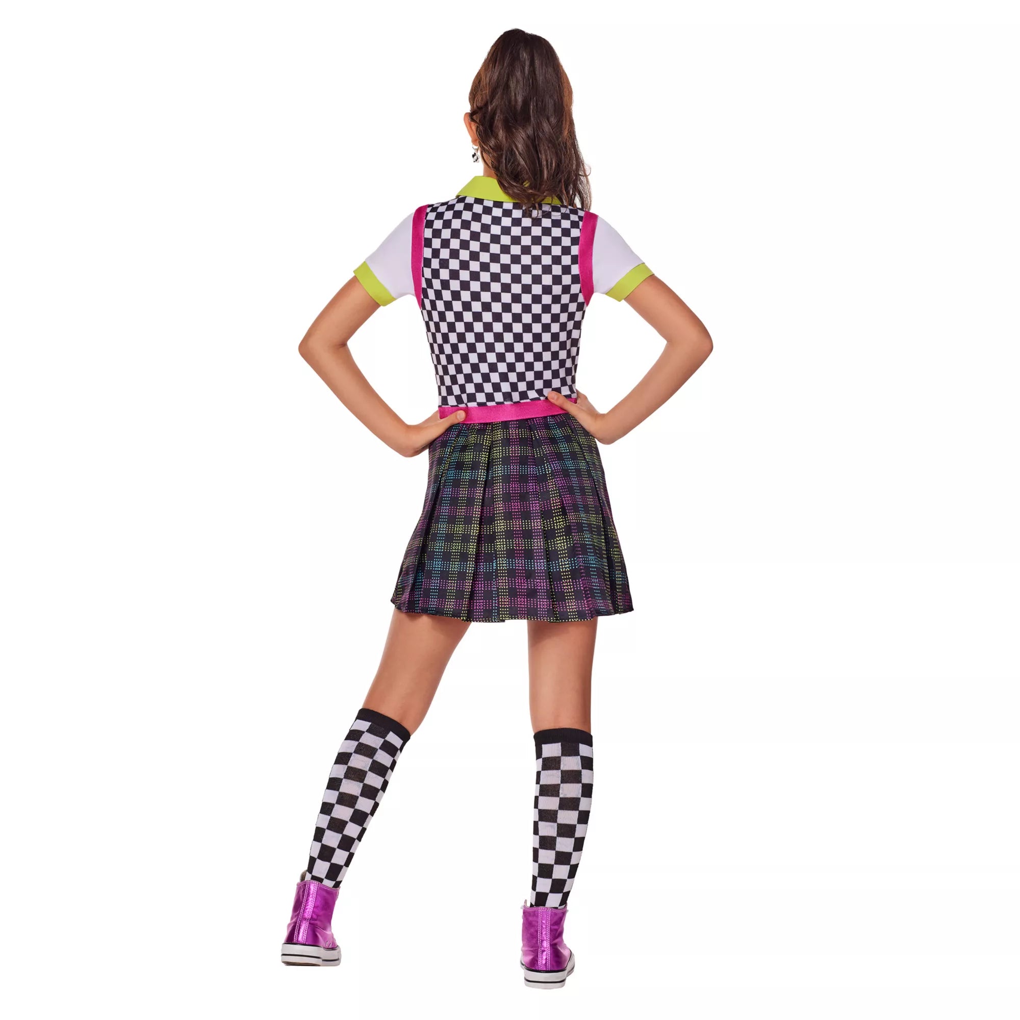 Kids Neon Nerd Dress Costume